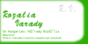rozalia varady business card